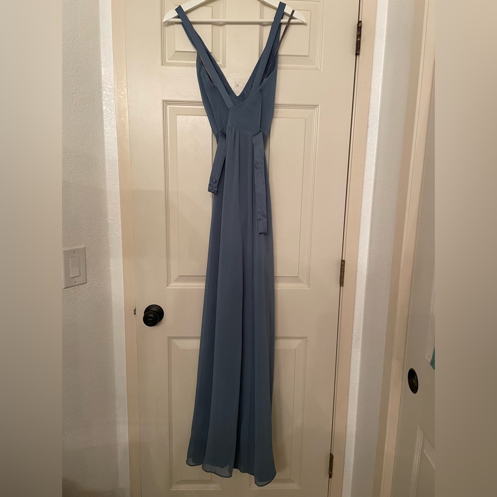 Charmeuse and Chiffon Bridesmaid Dress White by Vera Wang VW360345